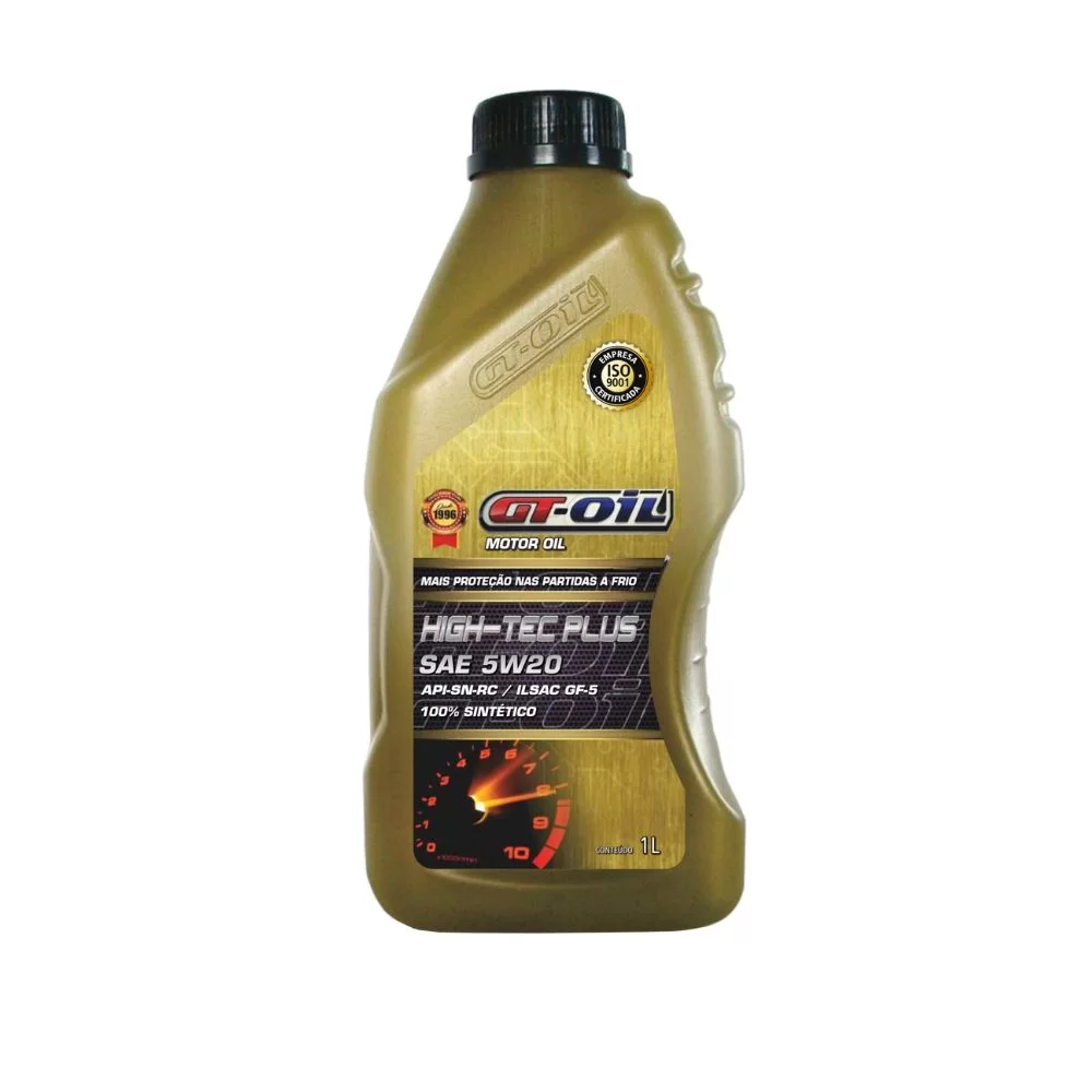 LUBRIFICANTE DE MOTOR HIGH TECH 5W20 API SN SINTETICO - GT OIL - GT72012