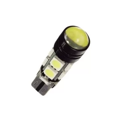 PAR DE LÂMPADA LED T10 TORRE SUPER BRANCO 9 LEDs 12V CANBUS - TIGER - TG1014010