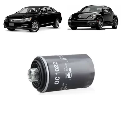 FILTRO DE ÓLEO LUBRIFICANTE VOLKSWAGEN VW JETTA, PASSAT E AUDI A1, A3, A4, TT DE 2006 EM DIANTE - MAHLE - OC-1022
