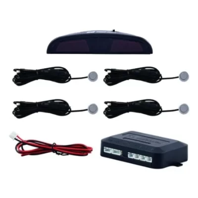 SENSOR DE ESTACIONAMENTO PRATA UNIVERSAL 4 PONTOS COM DISPLAY MEIA LUA - TIGER TG1302003