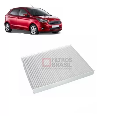 FILTRO DE AR CONDICIONADO FORD ECOSPORT, EDGE, ESCORT, EXPLORER, FIESTA, FOCUS, FUSION E KA 1989 EM DIANTE - FILTROS BRASIL FB1086