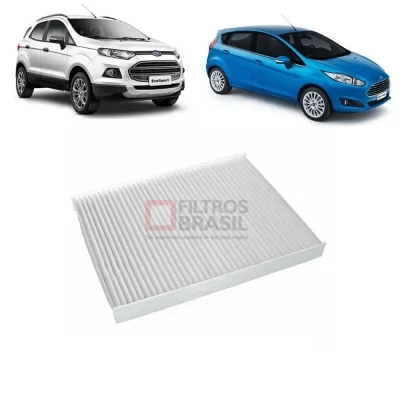 FILTRO DE AR CONDICIONADO FORD ECOSPORT, EDGE, ESCORT, EXPLORER, FIESTA, FOCUS, FUSION E KA 1989 EM DIANTE - FILTROS BRASIL FB1086