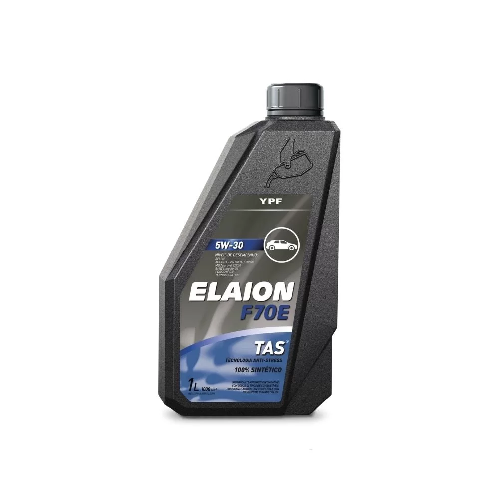 LUBRIFICANTE DE MOTOR ELAION 5W30 F70E ANTI-STRESS - YPF - 8596