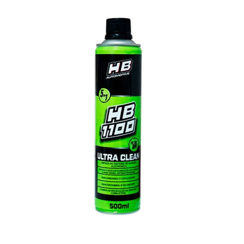 DESCARBONIZANTE PARA LIMPEZA VIA TANQUE 5 EM 1 HB 1100 SPRAY ULTRA CLEAN  - HB AUTOMOTIVE - HB200015