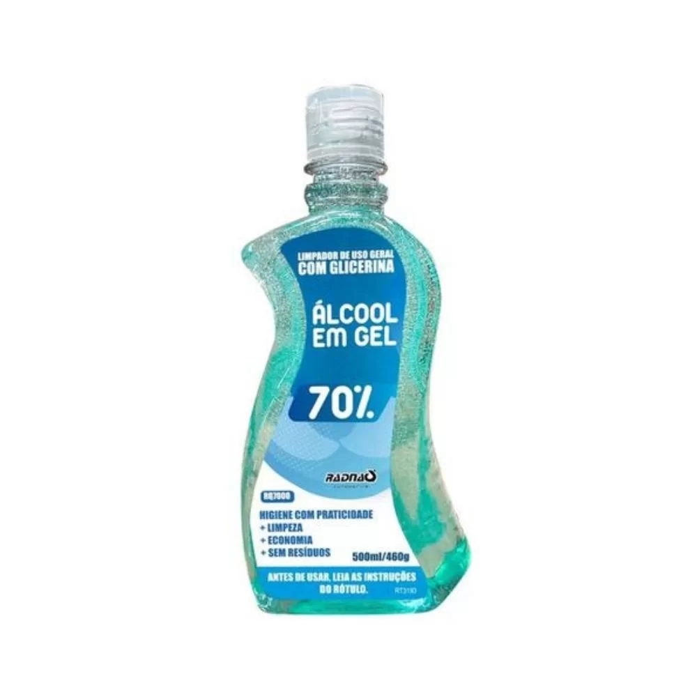 ALCOOL GEL 70% 500ML - RADNAQ - RQ7000/500 