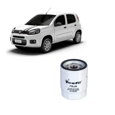 FILTRO DE ÓLEO LUBRIFICANTE FIAT PALIO, UNO, GENERAL MOTORS CORSA, HONDA CIVIC, MITSUBISHI OUTLANDER, NISSAN LIVINA DE 1992 EM DIANTE - TECFIL PSL-55