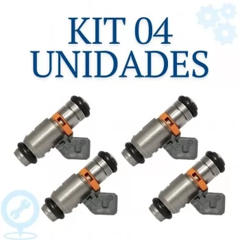 4 Bico Injetor Vw Gol G3 G4 1.6 Flex 2003 em diante Iwp115