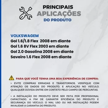 4 Bico Injetor Vw Gol G3 G4 1.6 Flex 2003 em diante Iwp115