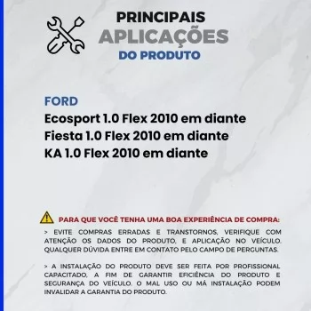 4 Bico Injetor Ipe007 Fiesta Ka 1.0 Flex 2010 a 2019 Ipe007