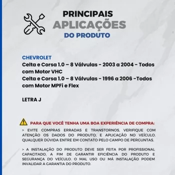 EIXO COMANDO DE VALVULA GM CORSA/CELTA 1.0  MOTOR VHC/MPFI  (LETRA J)