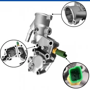 VALVULA TERMOSTATICA CITROEN/PEUGEOT C3 1.4 04/13 BERLINGO 99/03  206 1.4 05/13 207 1.4 08/13  COMPLETO