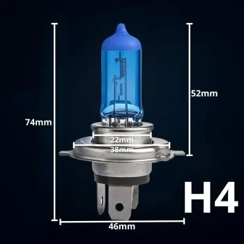 Kit 10 Lâmpadas Super Branca H4 8500k Farol Carro 12v 55w