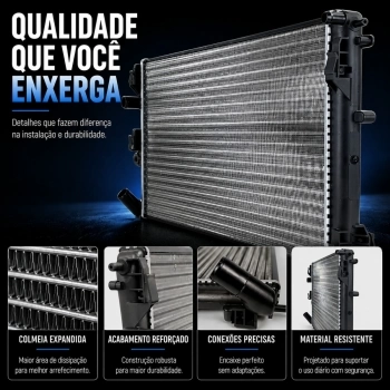 RADIADOR ALUMINIO RENAULT CLIO/LOGAN/SANDERO 1.0/1.6 99/12 C/S AR