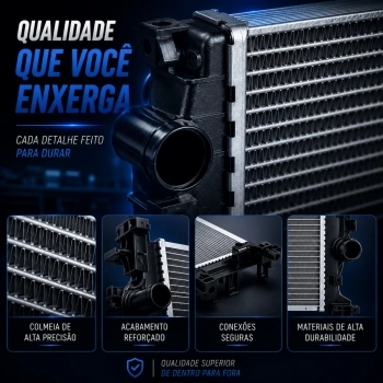 RADIADOR ALUMINIO FIAT TORO 16/... RENEGADE FLEX 1.8 16V 15/