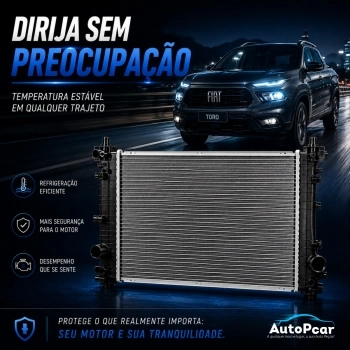 RADIADOR ALUMINIO FIAT TORO 16/... RENEGADE FLEX 1.8 16V 15/