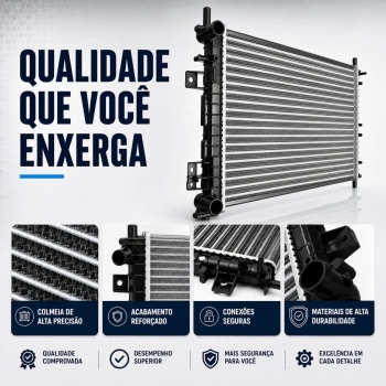 RADIADOR ALUMINIO FORD FIESTA/COURIER 1.0/S.CHARGER 1.6 03/ C/S AR
